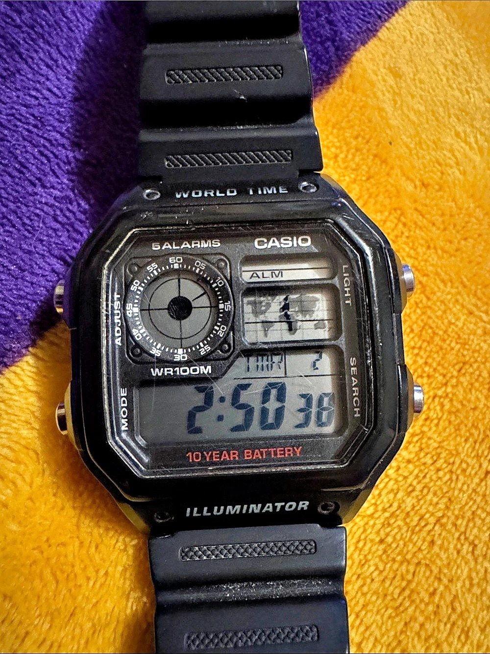 Casio A-120WDH Digital Illuminator Watch Black